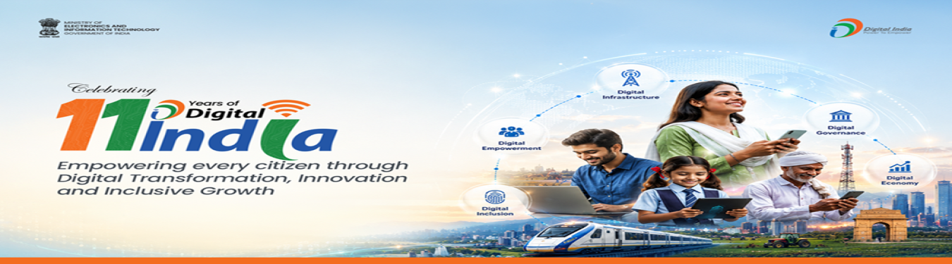 11 Years of Digital India Banner